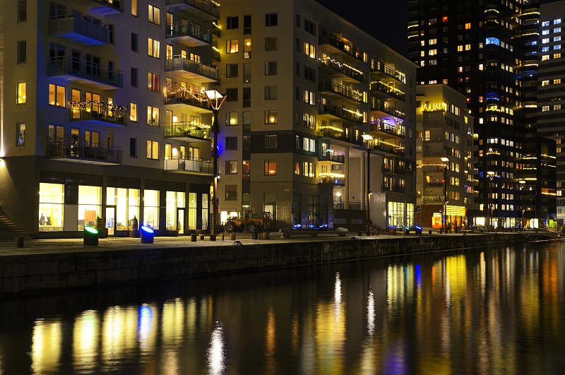 瑞典,斯德哥尔摩,极简构图,公寓,城市生活,状态良好,曙暮光,一致,黄昏,现代