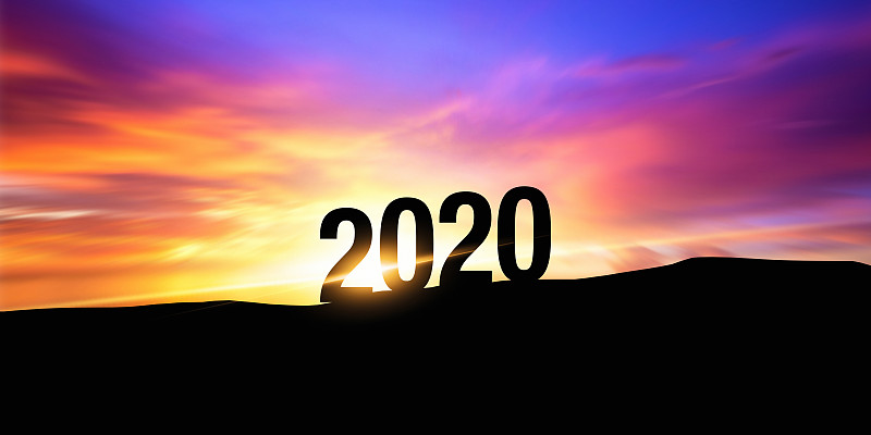 2020,新年前夕,壁纸,请柬,事件,贺卡,云,黄昏,晴朗,幸福