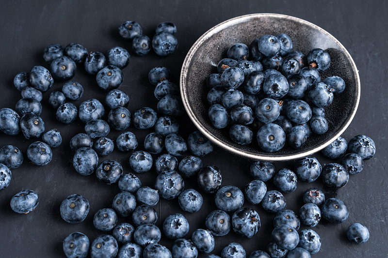 蓝莓,抗氧化物,有机食品,健康食物,饮食,概念,碗,生物学,农业,素食