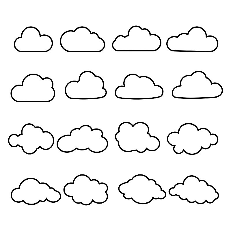 云,白色背景,对话气泡框,气候,风,环境,天气,现代,品牌名称,阴影
