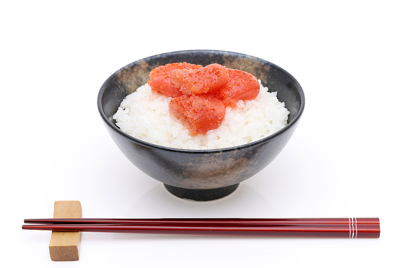 日本食品,白米,鱼子,辣鳕子,食品,米,简单,成分,餐具,辣椒
