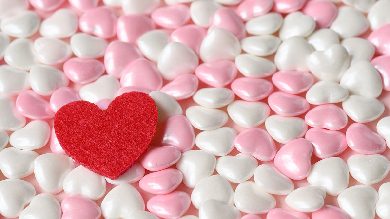 情人节卡,糖果,情人节,白色,红色,粉色,心型,动物心脏,背景,粉红色