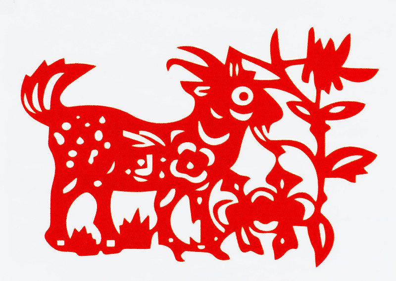 动物,传统,春节,绵羊,羊年,切断