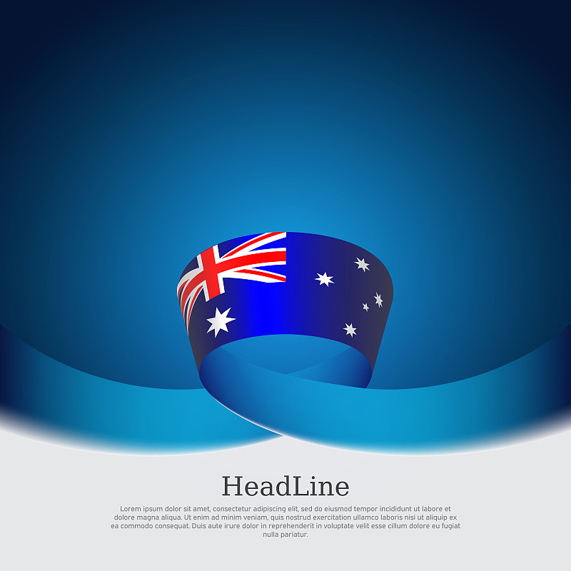 澳大利亚文明,白色背景,矢量,国内著名景点,传单,背景,缎带,蓝色