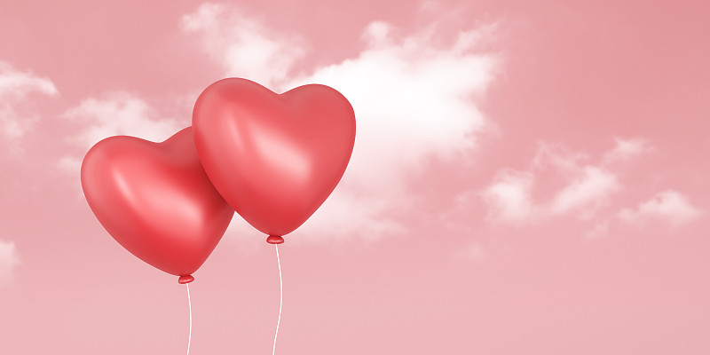 浪漫,情人节卡,婚礼,传统节日,三维图形,伴侣,白昼,红色,高雅,气球