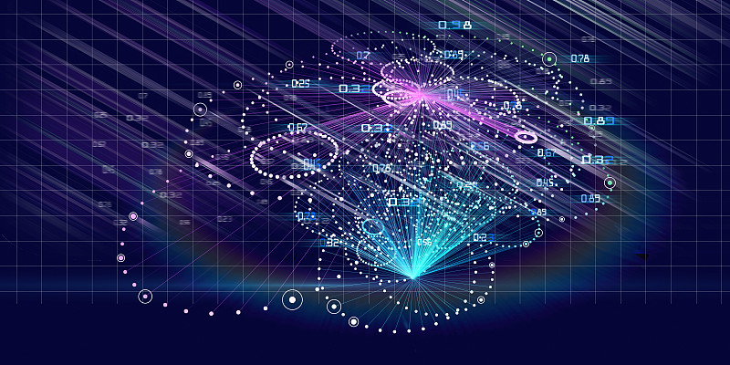 商务,科学,电子人,数据,概念,抽象,大数据,分析