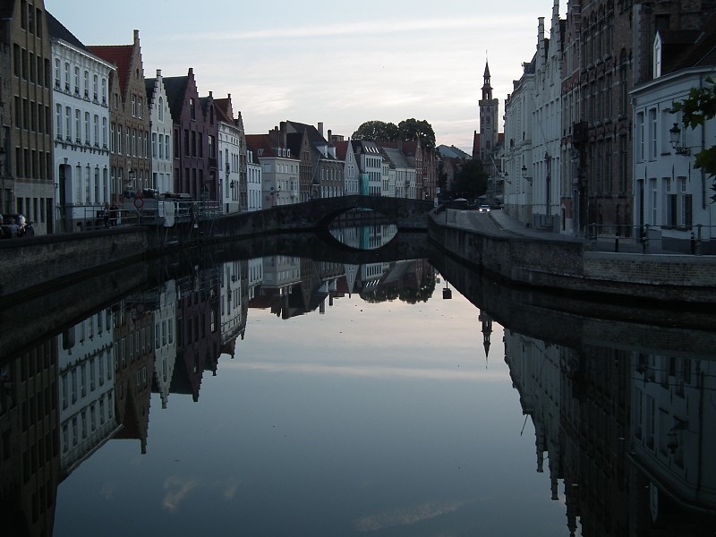 城市,比利时,黄昏,现代,著名景点,运河,户外,天空,建筑,都市风景