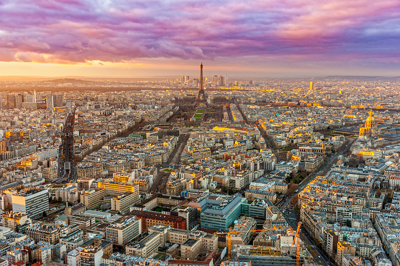 法国,巴黎,航拍视角,莱斯恩范李德斯城区,荣军院桥,浪漫,云,户外,建筑,建筑结构
