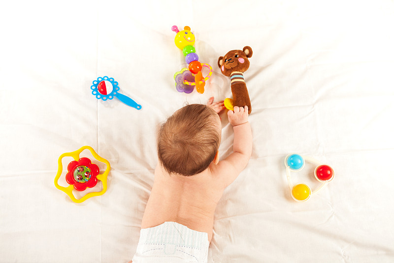 玩具,儿童,问题,婴儿,新生儿,毯子,肚子,选择,躺,生长