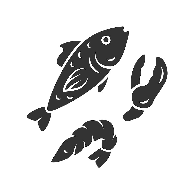 煮食,成分,三文鱼,龙虾,爪,商品,绘画插图,明虾,鱼类,符号