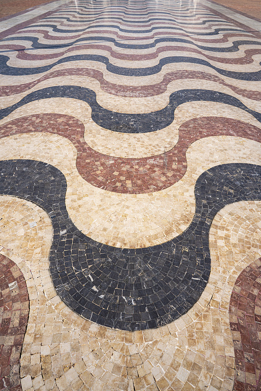 地板,镶嵌图案,阿利坎特,西班牙,滨海艺术中心,传统,纹理效果,阿利坎特省,瓷砖,著名景点