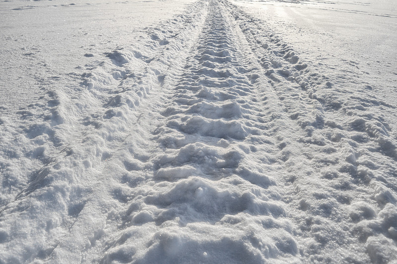 雪,雪上汽车运动,冻结的,特写,小路,河流,痕迹,脚印,健康保健,脉搏图