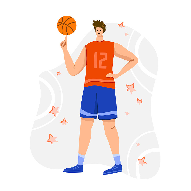 运动,概念,篮球运动员,一个物体,球,背景分离,游乐场,篮球,健身课程,图形打印
