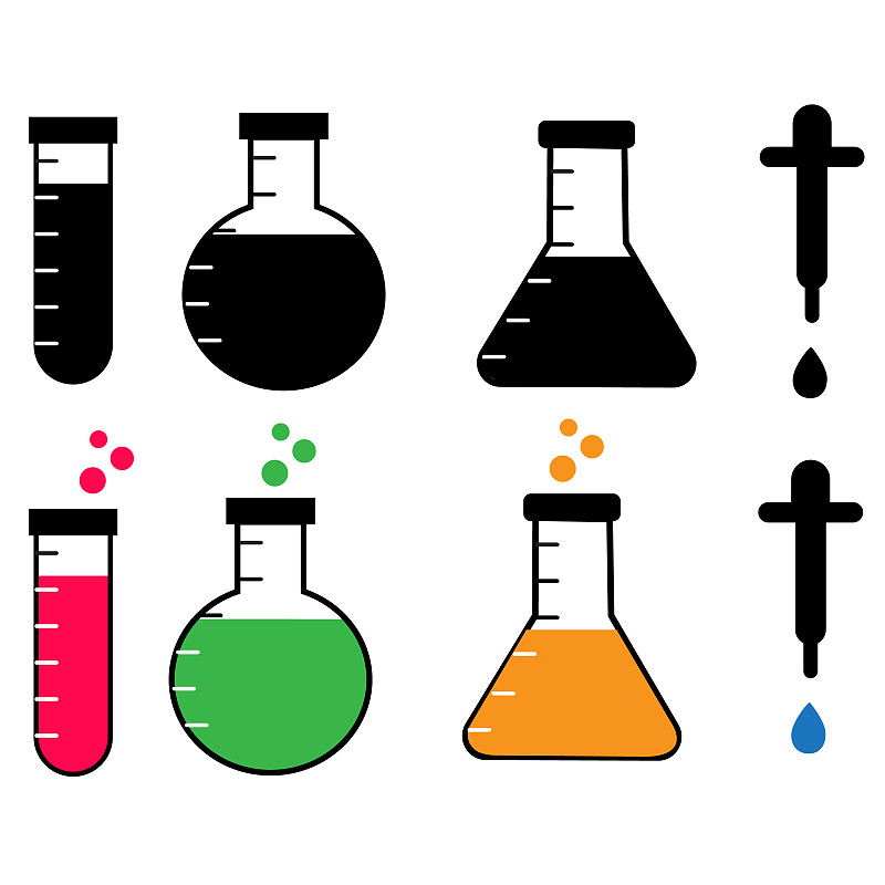 化学制品,白色背景,标志,实验室,实验室设备,生物学,健康保健,化学,背景分离,药