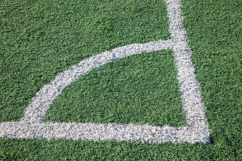 角度,线条,运动,角球,草,草皮,色彩饱和,足球场,运动场,背景