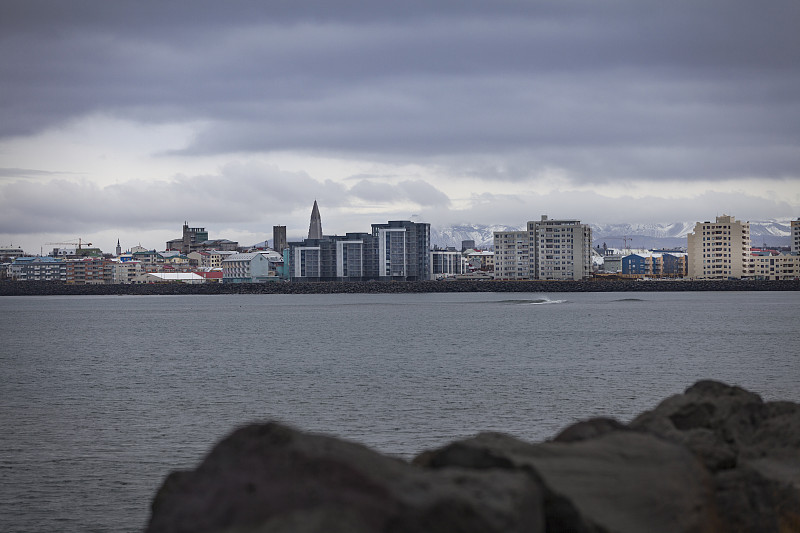 雷克雅未克,城市天际线,冰岛国,城市生活,海港,云,现代,著名景点,小的
