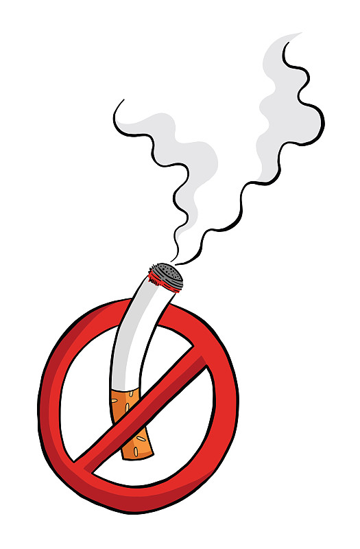 绘画插图,禁止的,吸烟问题,矢量,香烟,烟,符号,风险,警告标志