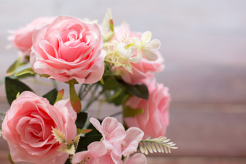 玫瑰,背景,木制,古老的,粉色,桌子,自然美,清新,边框,浪漫