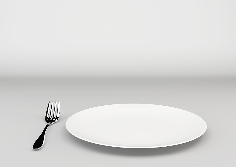 白色,盘子,灰色背景,不锈钢,菜单,背景分离,人类居住地,餐具,钢铁,空板