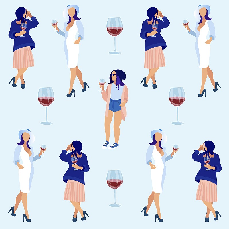 女人,拿着,红葡萄酒,玻璃杯,饮料,含酒精饮料,事件,葡萄酒,背景分离,食品