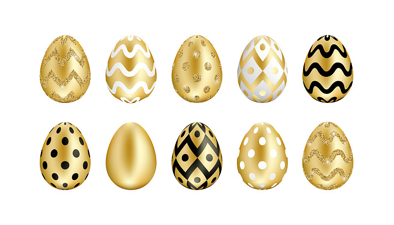 复活节,鸡蛋,黄金,巨大的,传统,背景分离,华贵,食品,草,春天