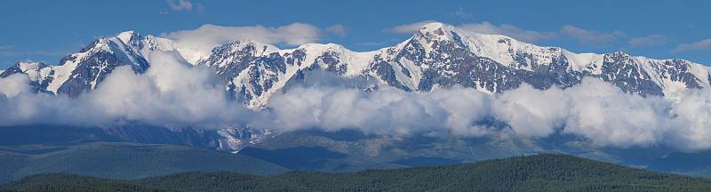 云,山脉,全景,极限运动,雪,阿尔泰自然保护区,休闲活动,岩石,户外,阿尔泰山脉