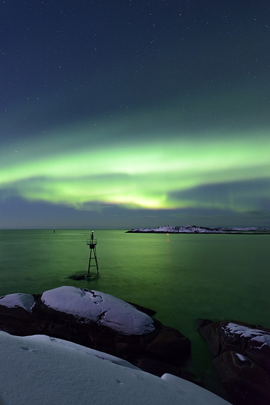 北极光,夜晚,冬天,北挪威,秘密,寒冷,挪威,斯堪的纳维亚半岛,自然界的状态,午夜