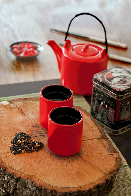 杯,茶壶,绿茶,桌子,热,土耳其,药,日式茶杯,茶杯,枝繁叶茂