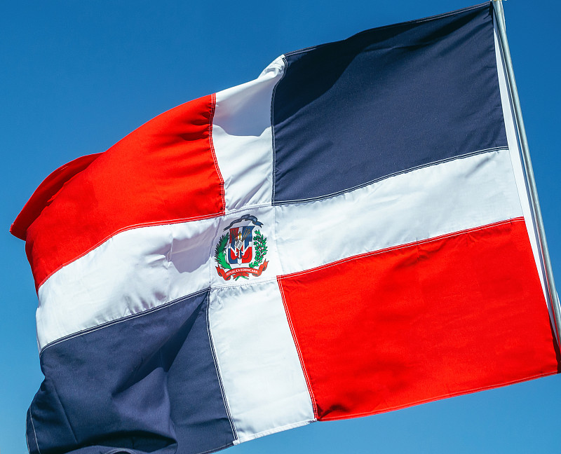 多米尼加共和国,联合抵制,纺织品,杆,拉美人和西班牙裔人,活动家,乡村风格,户外,风筝,白色