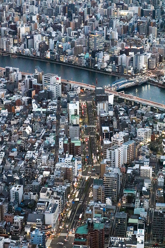 东京,天空树,摄像机拍摄角度,城市生活,城镇景观,建筑业,著名景点,屋顶,城市扩张,东京天空树