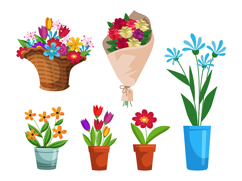 花盆,花束,分离着色,披肩,一个物体,背景分离,塑胶,郁金香,植物,园艺