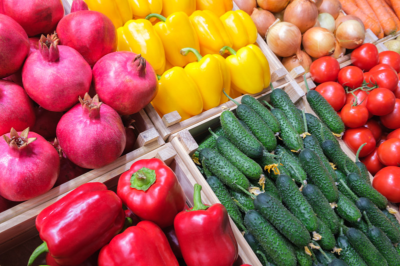 蔬菜,水果,超级市场