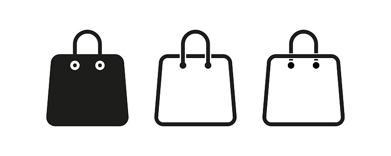购物中心,购物袋,计算机图标,矢量,环境,分离着色,线条,空的,背景分离,塑胶