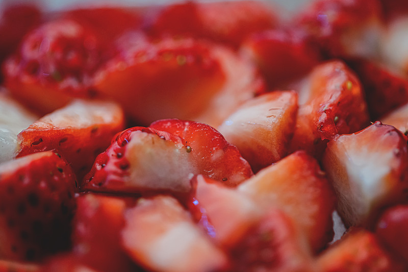 草莓,盘子,沙拉