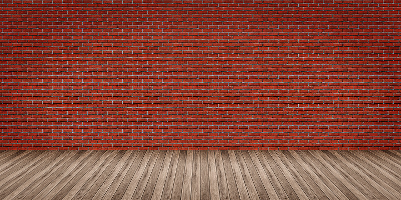 砖墙,硬木地板,红色,橡树