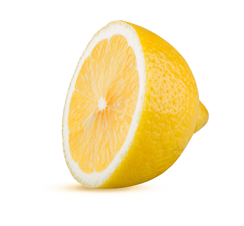 一半的,柠檬,图像,尖利,分离着色,决心,品质,背景,白色背景,改进