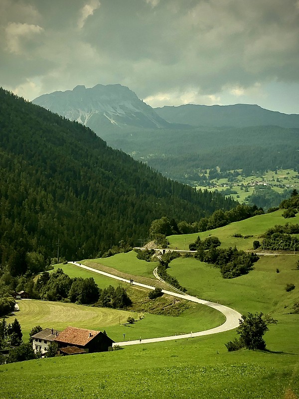 路,阿尔卑斯山脉,瑞士,农业,弯曲,汽车,环境,瑞士阿尔卑斯山,草,弯曲