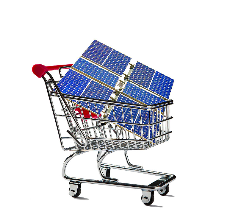 太阳能电池板,购物车