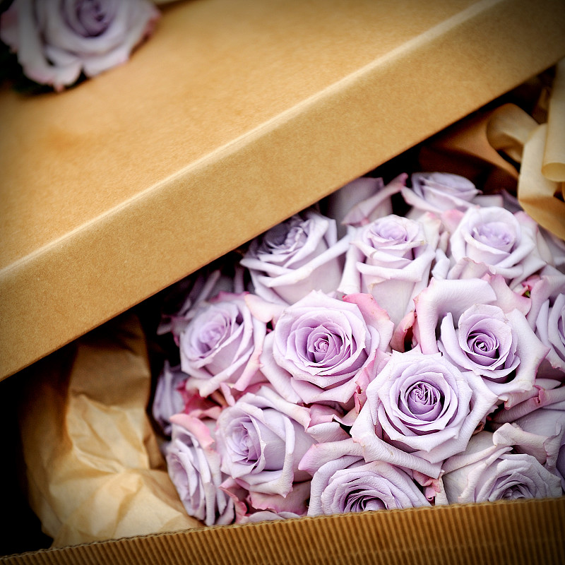 玫瑰,花束,婚礼,盒子,事件,浪漫,手,拿着,情人节,爱