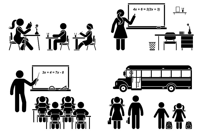 黑板,教室,男生,女性,男性,矢量,知识,计算机图标,教师,坐