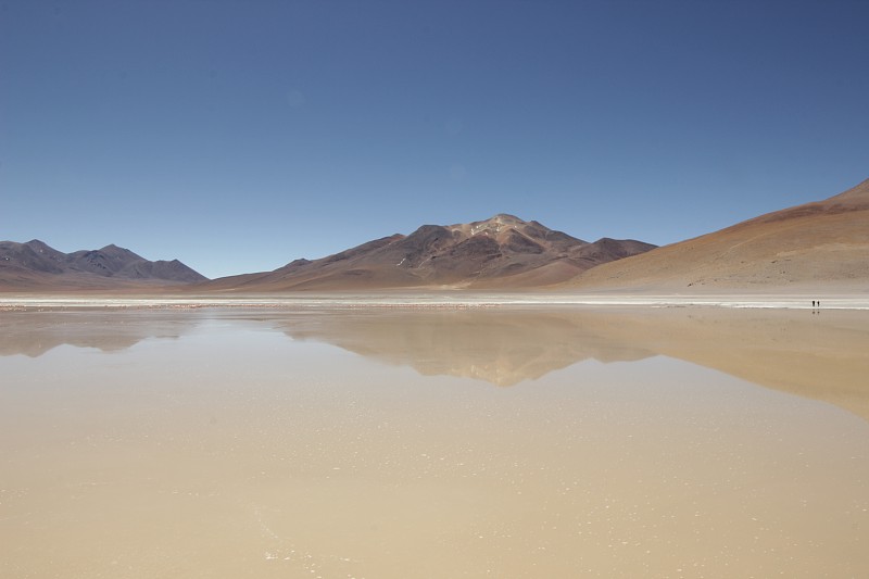 玻利维亚,山脉,巨大的,水坑,高原,云,加拿大,自然美,湖,反射