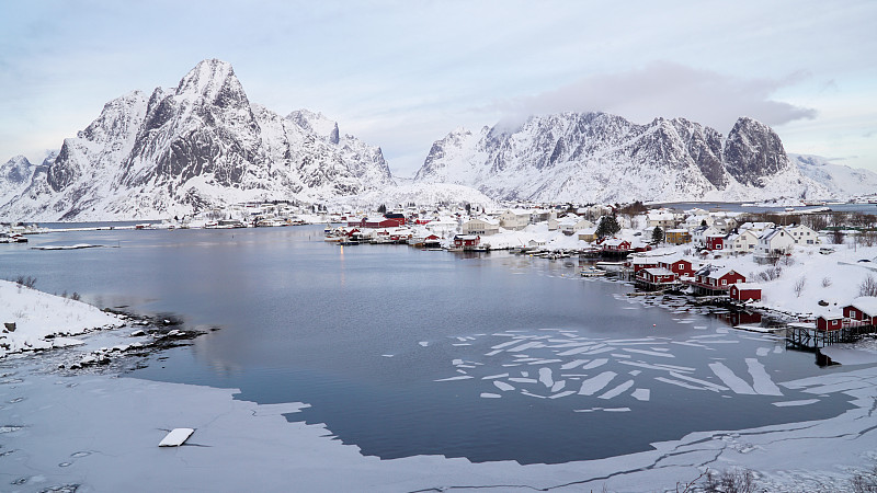 挪威,雪,白色,乡村,冬天,,罗弗敦群岛,,冷,地形,寒冷,靠近