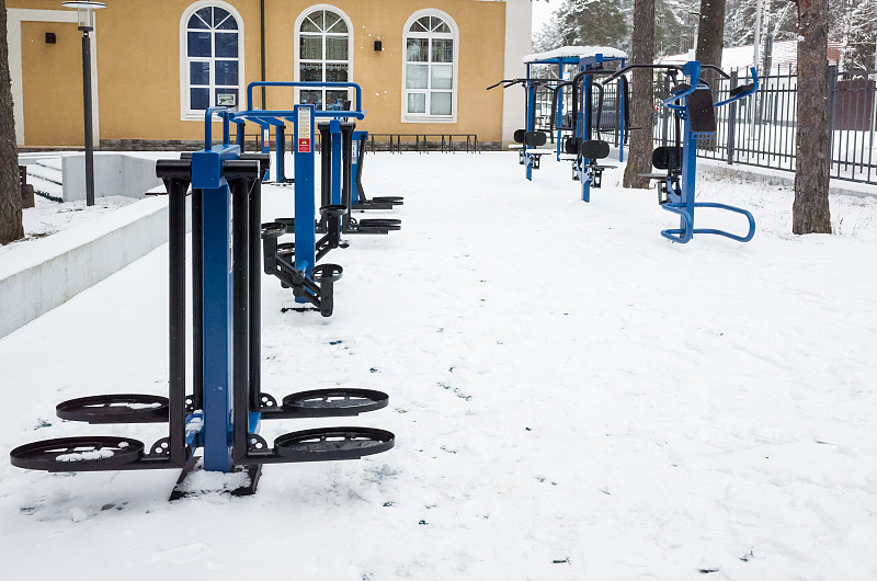 雪,户外,健身器械,平衡折角灯,有包装的,寒冷,举重训练,运动,体操,塑形