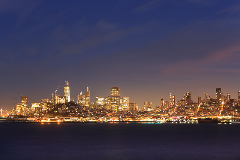 城市天际线,旧金山,商务,城市生活,光亮,黄昏,加利福尼亚,现代,著名景点,背景