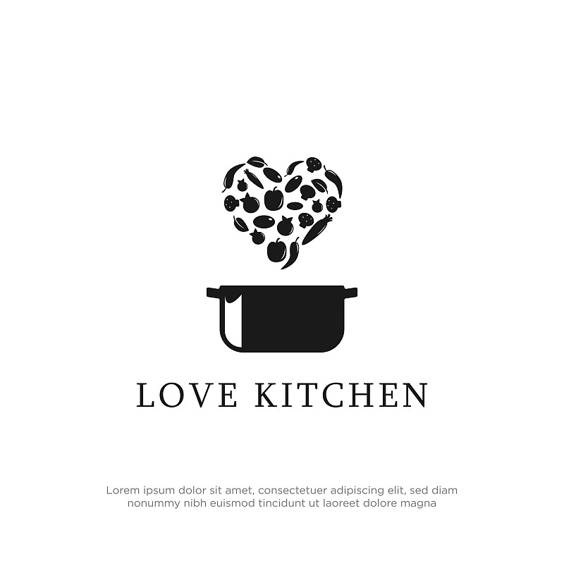厨房,灵感,品牌名称,模板,矢量,肉汁,菜单,爱,烹调,设计