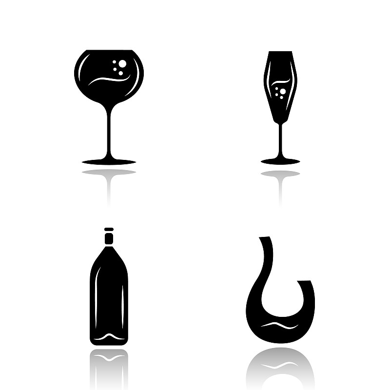 黑色,鸡尾酒,绘画插图,饮料,开胃酒,瓶子,矢量,含酒精饮料,葡萄酒