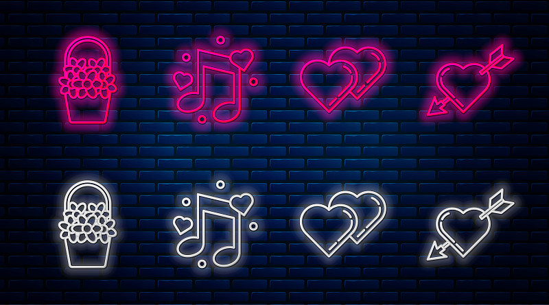 计算机图标,心脏,符号,矢量,篮子,箭头符号,砖墙,动物心脏,线条,两个物体