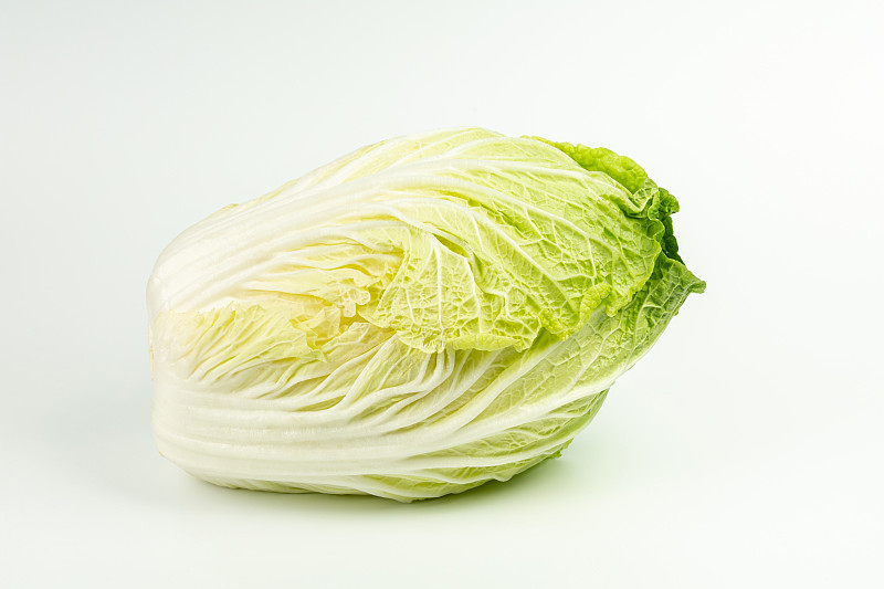 白菜,白色背景,分离着色,农业,横截面,一个物体,背景分离,熟的,沙拉,中国