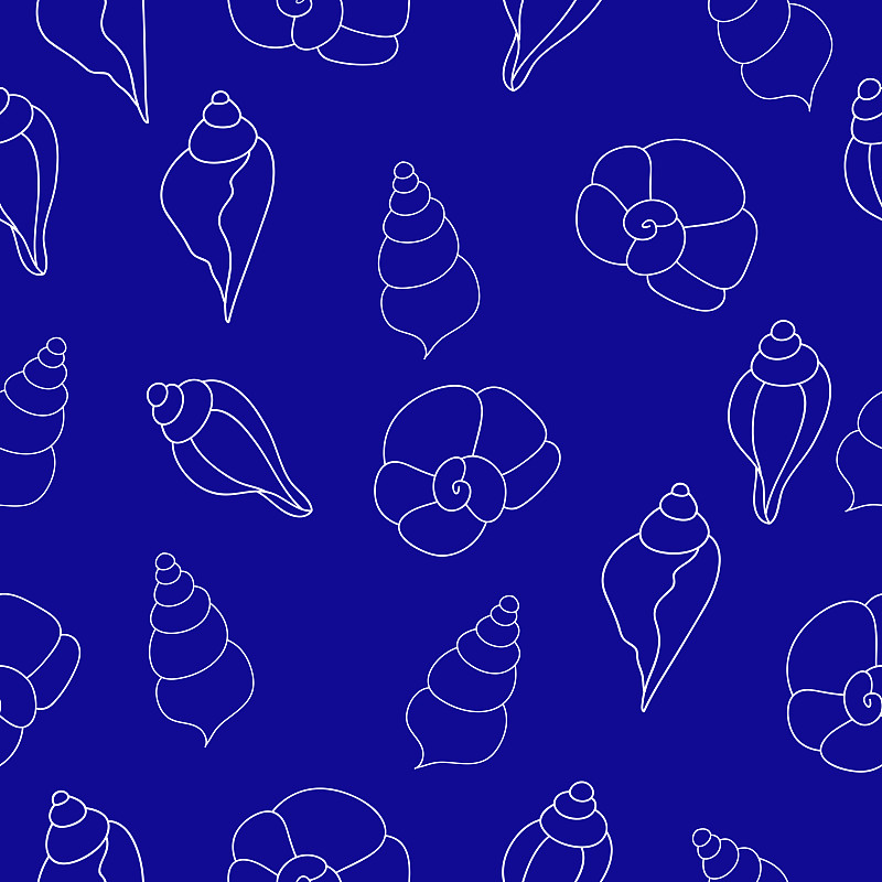 四方连续纹样,贝壳,线条,螺线,纺织品,热带气候,蜗牛,背景,海螺,绘画插图