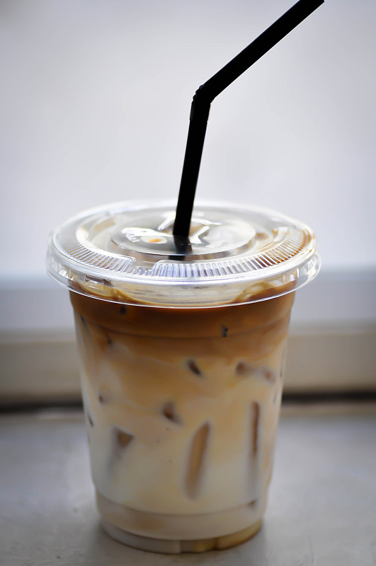 咖啡,冰咖啡,咖啡店,饮料,牛奶,舒服,塑胶,泰国,卡布奇诺咖啡,板条箱